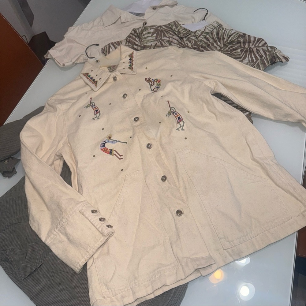 Cactus California South West Jacket Shirt Dressbarn M Medium S SmallX4 Shirts S9